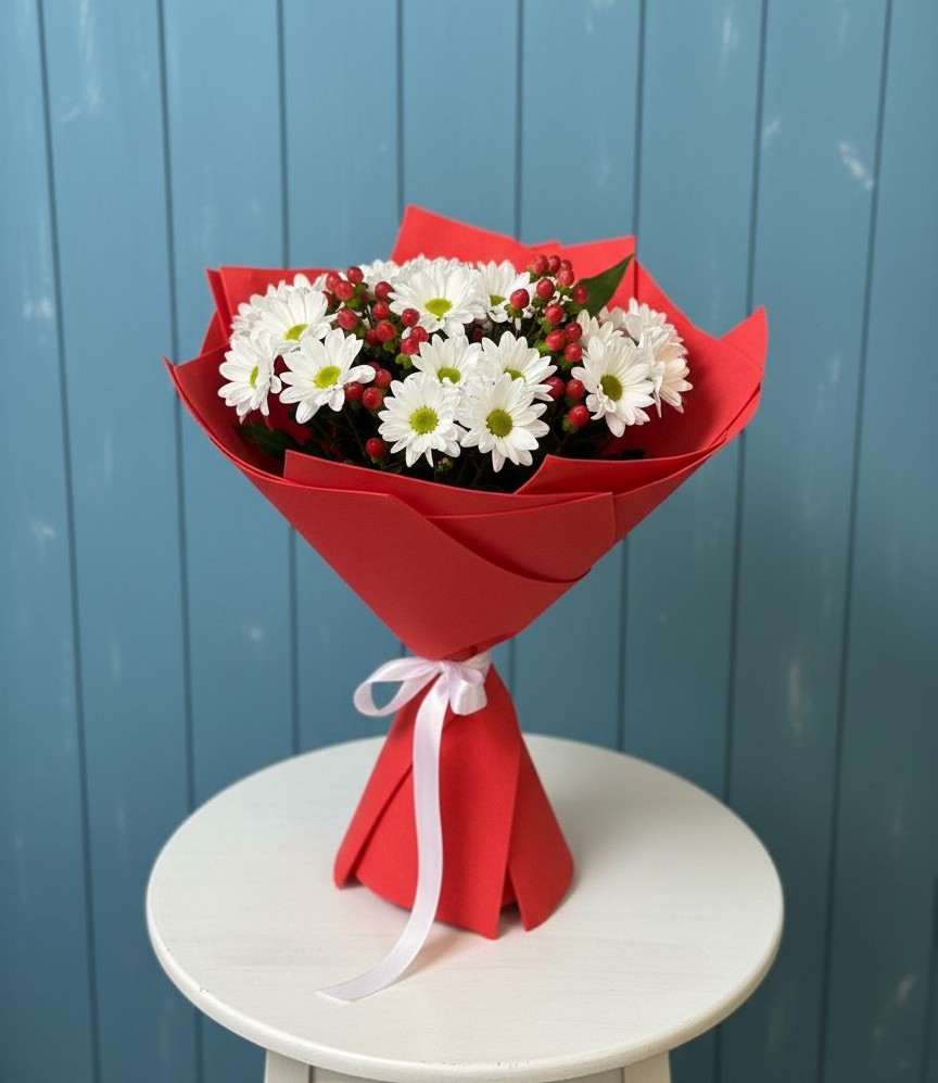 Букет цветов из: Хризантемы в Марфино Одинцовского района