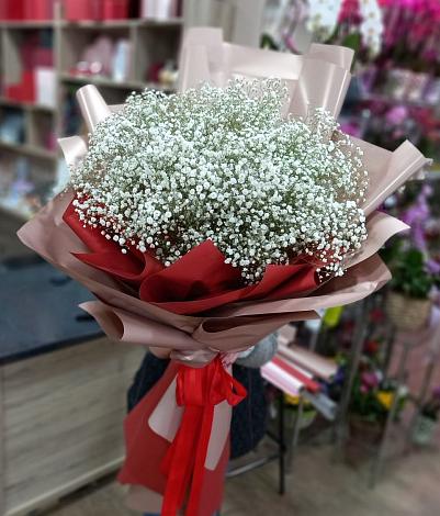 Букет цветов из: Гипсофила в Марфино Одинцовского района