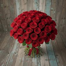 Букет 55 Красных роз Фридом #REPLACE_PRED# Марфино Одинцовского района