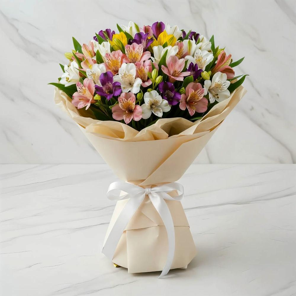 Букет цветов из: Альстромерии в Марфино Одинцовского района