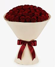 Букет 101 Бордовая роза Блэк Бакарра в Марфино Одинцовского района
