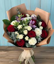Букет цветов из:  Розы и Альстромерии в Марфино Одинцовского района