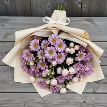Букет цветов из:  Розы и Хризантемы в Марфино Одинцовского района
