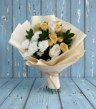 Букет цветов из:  Розы и Хризантемы в Марфино Одинцовского района