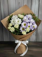 Букет цветов из:  Хризантемы и Розы #REPLACE_PRED# Марфино Одинцовского района