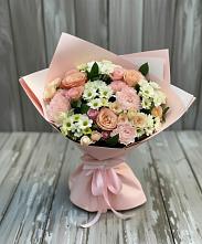 Букет цветов из:  Гвоздики, Розы и Хризантемы в Марфино Одинцовского района