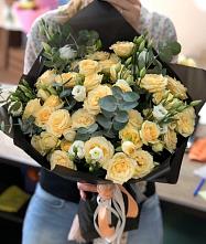Букет цветов из:  Розы и Лизиантусы #REPLACE_PRED# Марфино Одинцовского района