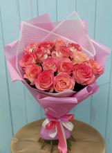 Букет 15 Розовых роз Равель в Марфино Одинцовского района