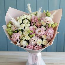 Букет цветов из:  Альстромерии и Розы в Марфино Одинцовского района